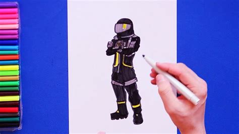 How To Draw Dark Voyager Fortnite Character Series Youtube