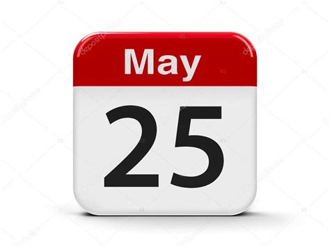 25th May Calendar — Stock Photo © Oakozhan 107805504