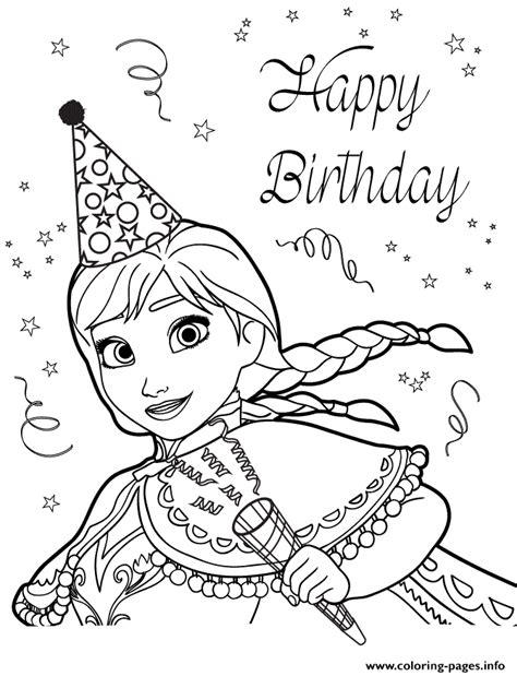 All kids love coloring pages. Anna Birthday Party Colouring Page Coloring Pages Printable