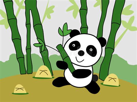 Giant Panda Cartoon Vector Illustration Stock Vector Illustration Of