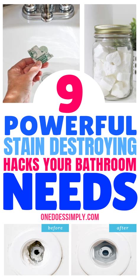 9 Beyond Easy Bathroom Cleaning Hacks To Destroy Disgusting Stains