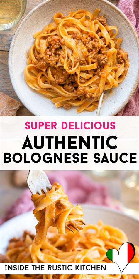 Authentic Bolognese Sauce Ragu Alla Bolongese Inside The Rustic