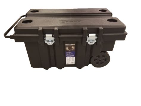 Kobalt 45 In Black Plastic Wheels Lockable Tool Box In The Portable