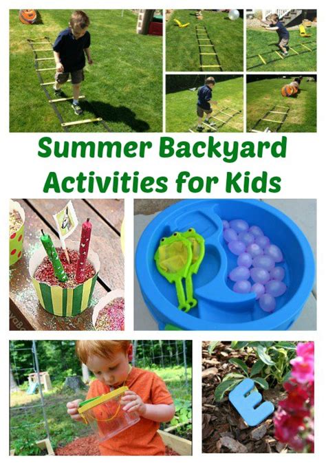 Summer Backyard Activities For Kids The Jenny Evolution