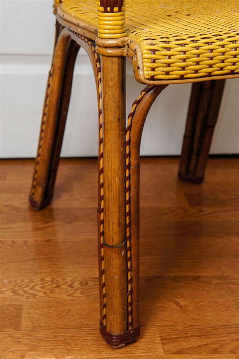 French Wicker Bistro Chairs At 1stdibs French Wicker Chairs Bistro