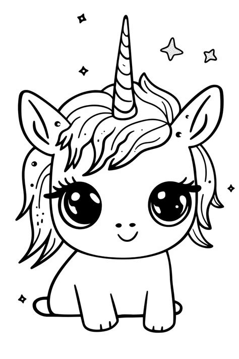 Magical Fun: Free Printable Unicorn Cute Coloring Pages for Kids