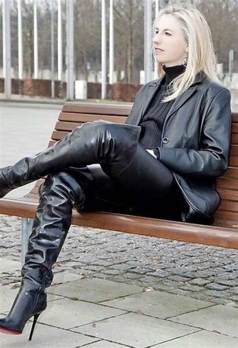 pin by gip joseph on womans in thigh high boots leather thigh high