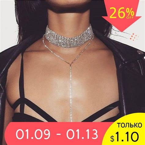 2019 Hot Selling Rhinestone Choker Crystal Gem Luxury Chokers Collar
