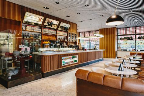 New desert modern kitchen cabinets. Corso Buckhead by SLDesign | Restaurant design, Interior design firms, Design firms