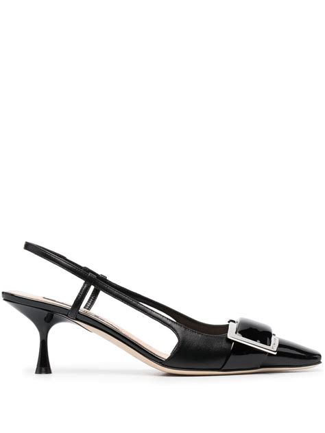 Shop Sergio Rossi Sr1 Sling Back Pumps With Express Delivery Farfetch
