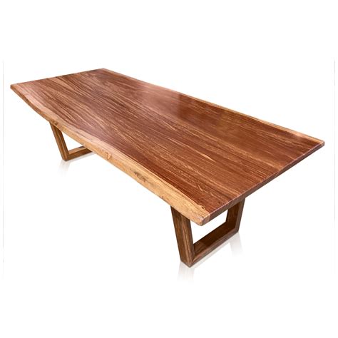 Atlanta Double Slab Table In Mackay Cedar Naturally Timber Furniture