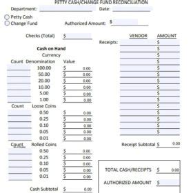 If a large percentage of your business involves cash transactions precise control over your daily cash receipts is critical to its financial health. Cash Reconciliation Sheet Templates | 12+ Free Docs, Xlsx ...