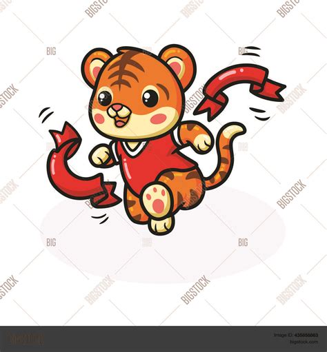 Cute Little Tiger Vector And Photo Free Trial Bigstock