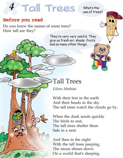 A short poem may be a stylistic choice or it may be that you have said what you intended to say in a more concise way. Grade 2 Reading Lesson 4 Poetry - Tall Trees | Reading ...