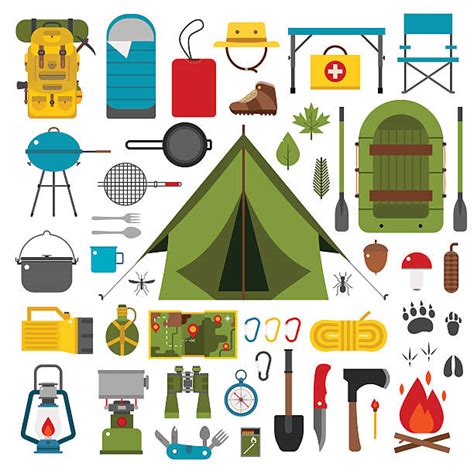 Packing For Camping Clipart