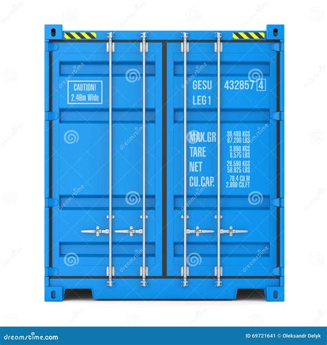 Cargo Container Texture Front View Stock Illustration Illustration