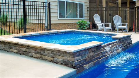 Expert pool builders offer pools from several select manufacturers. The Mercury - rectangle tanning ledge - Imagine Pools