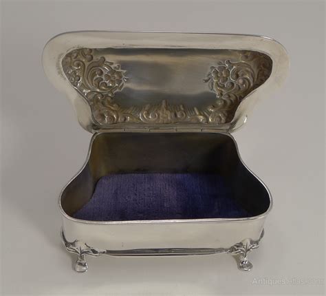 Antiques Atlas Antique English Sterling Silver Jewellery Box