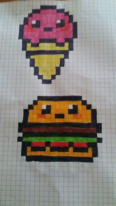 Pixel Art De Nourriture - 1stepclinic | 1stepclinic