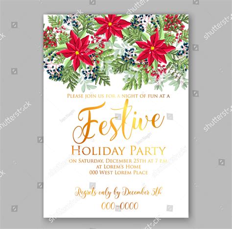 Free 19 Holiday Party Invitation Designs And Examples In Psd Ai Eps