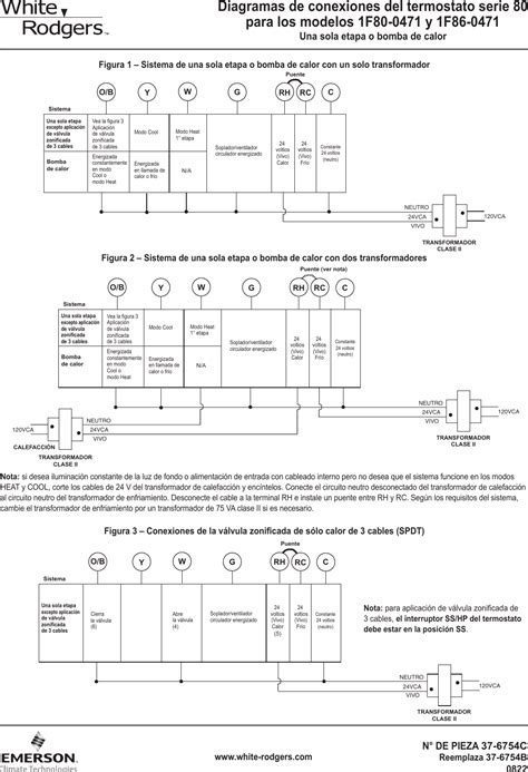 Replacing existing thermostat most thermostats have three parts: Emerson Thermostat Wiring Diagram - Wiring Diagram & Schemas