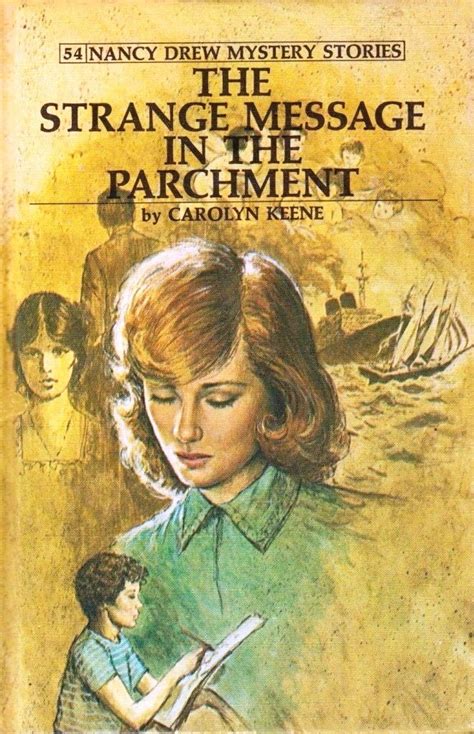 Nancy Drew Mystery Stories The Strange Message In The Parchment By Carolyn Keene Book Cover