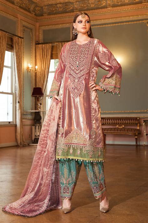 Maria B Embroidered Formal Winter Dresses Collection 24