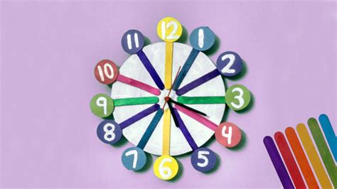 How To Create Clock For Your Kids Room Clock Craft Craft Videos Crafts