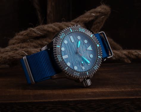 Oceanictime Deep Blue Watches Ocean Aqua Next Level Wave Pattern