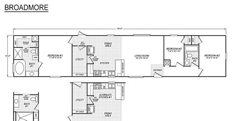 Floor Plan For 1976 14x70 2 Bedroom Mobile Home Single Wide Mobile