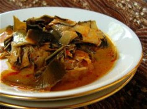 Masak hingga mendidih, bumbu matang, dan bau langunya hilang. Resep Masakan Sayur Jantung Pisang | Resep Cara Membuat Aneka Macam Penyet Tradisional