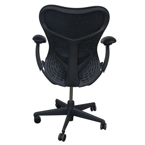 The chair has a clean, contemporary look with a very solid feel. Herman Miller Mirra 2 Used Mesh AirWeave Seat Task Chair ...