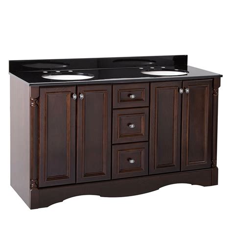 The valencia 48 does have a back panel except in the center. St. Paul Valencia 61 in. Vanity in Chestnut with Color ...