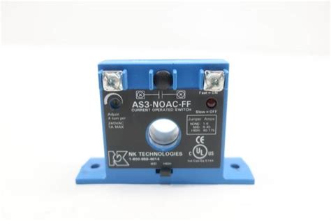 Nk Technologies As3 Noac Ff Current Sensing Switch 240v Ac 1a D607640