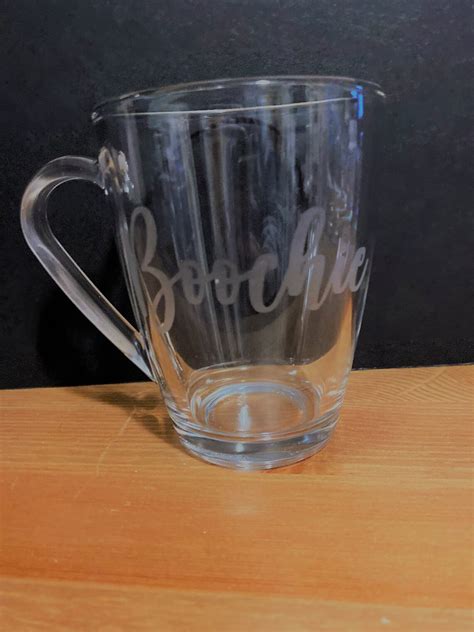 Custom Glass Coffee Mug Etched Glass Coffee Mug Etsy