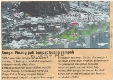 Di malaysia perundangan mengenai alam sekitar hanya digubal pada 1974 dengan akta kualiti alam sekeliling 1974. KEMPEN HARGAI AIR: ISU-AIR KITA DICEMAR DAN TERCEMAR?