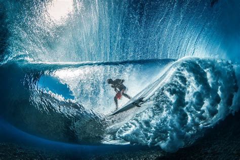 Underwater Teahupoo Surfer Francisco Porcella Photo By Ben Thouard