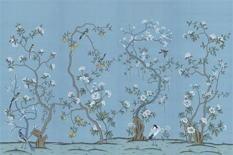 Chinoiserie Wall Mural Jinan Asian Wallpaper By Muralsources