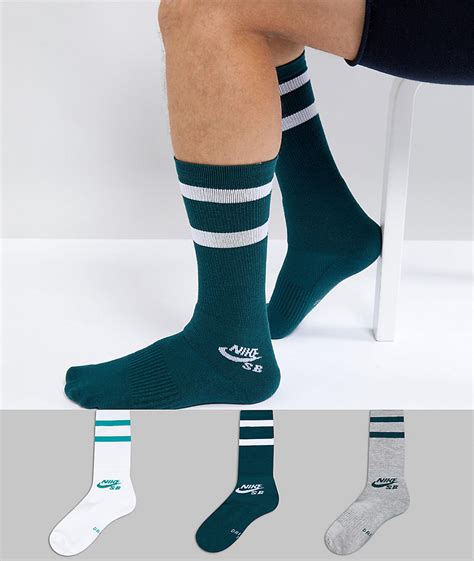 Nike Sb 3 Pack Crew Socks In Multi Sx5760 910 Gay Times Uk £1400