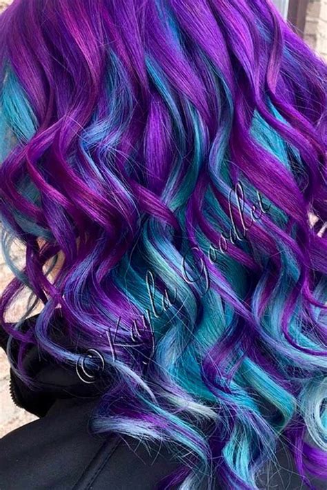 50 Fabulous Purple And Blue Hair Styles Dyed Hair Hair Color Hair