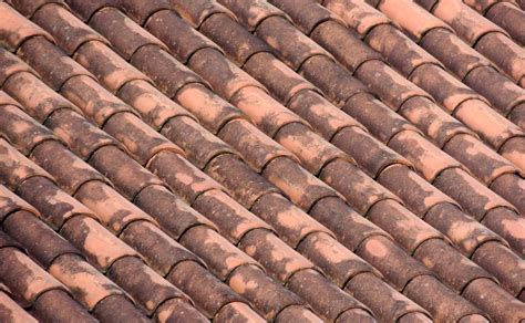 Old Clay Tiles On Roof Free Image Download