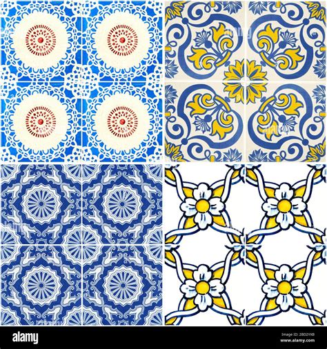 Colorful Vintage Ceramic Tiles Wall Decoration Stock Photo Alamy