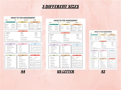 Head To Toe Assessment Nursing Template Study In Nursing