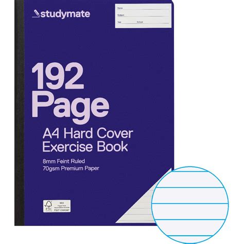 Studymate Premium A4 Hardcover Exercise Book 192 Page Officeworks