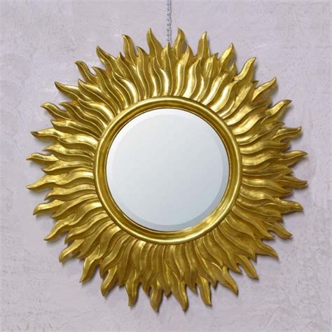 Gold Sunburst Decorative Wall Mirror Mirror Homesdirect365
