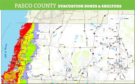 Pasco County Hurricane Evacuation Map