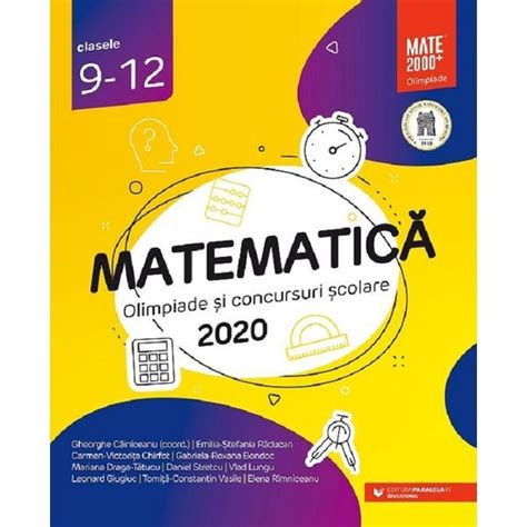 Matematica Olimpiade Si Concursuri Scolare 2020 Clasele 9 12