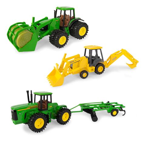 John Deere Replica Toy Tractor Value Set Tractor Row Crop Tractor