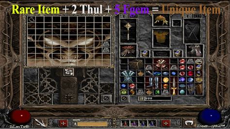1 ral rune + 1 amn rune + 1 perfect amethyst + normal weapon = socketed weapon of same type the number. Diablo 2 Horadric Cube Recipes Arreat Summit | Dandk Organizer
