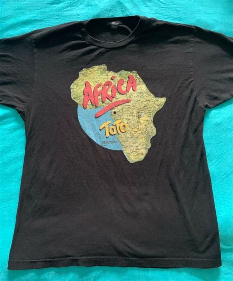 Toto Africa T Shirt Toto Iv 1980s Columbia Records Tultex Tee Rosanna